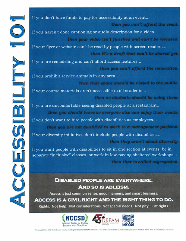 Picture of Accessibility 101 Poster